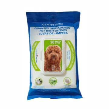 Artero Pet Bath Gloves 20 szt. - rękawice, chusteczki do czyszczenia sierści zwierząt 1