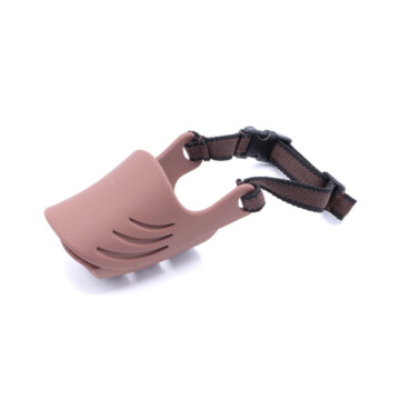 Artero Silicone Muzzle Cover Brown regulowany, silikonowy kaganiec dla psa, brązowy L 1