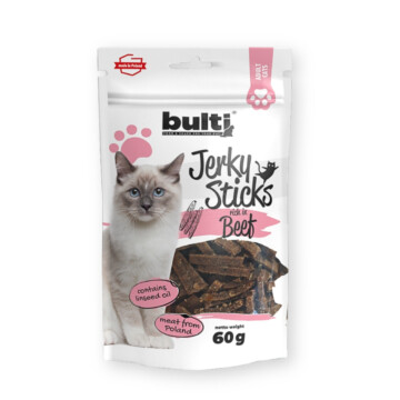 Bulti Jerky Sticks Beef 60 g - przysmak z wołowiną dla kota 1