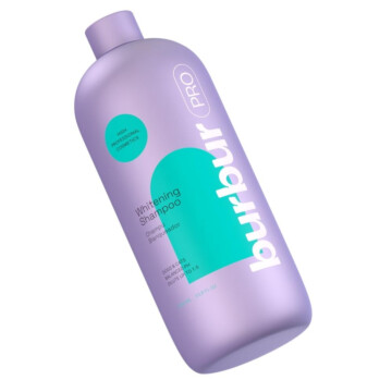 Burbur Pro Whitening Shampoo 1 l - szampon wybielający dla włosów białych i jasnych 1