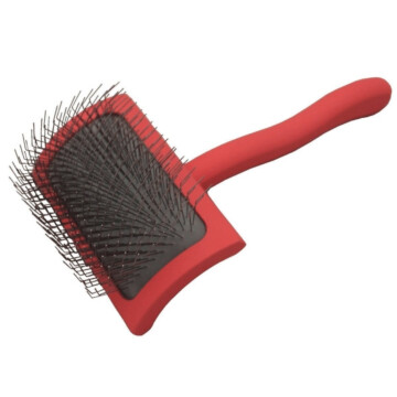 Chris Christensen Big G Medium Slicker Brush - średnia szczotka pudlówka z długimi igłami, koralowa 1