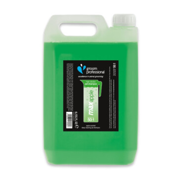 Groom Professional Max Apple Shampoo 4 l - głęboko oczyszczający szampon dla psa i kota, koncentrat 1:50 1