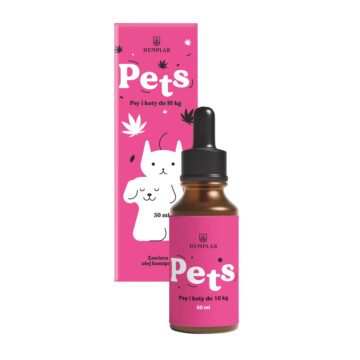 Hemplab Pets olejek konopny 50 ml dla psów i kotów poniżej 10 kg 1