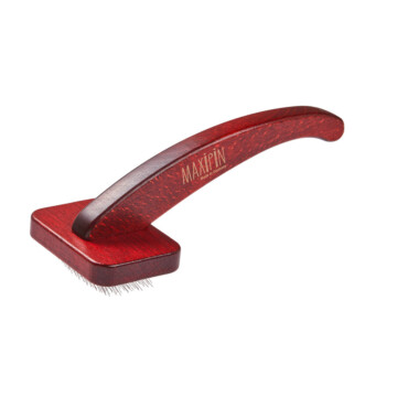 Szczotka pudlówka Maxi Pin Slicker Brush - mała z drewna bukowego 1