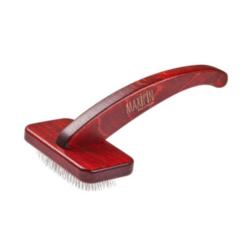 Szczotka pudlówka Maxi Pin Slicker Brush - średnia z drewna bukowego 1