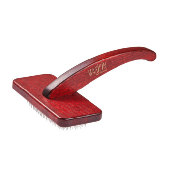 Szczotka pudlówka Maxi Pin Slicker Brush - duża z drewna bukowego 1