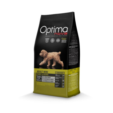 Optimanova Adult Mini Digestive Rabbit & Potato 8 kg - karma bezglutenowa lekkostrawna dla dorosłych psów małych ras 1