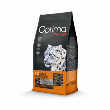 Optimanova Cat Adult Salmon & Rice 8 kg - karma dla kotów dorosłych z łososiem 1