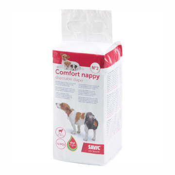 Savic Comfort Nappy - pieluchy dla psa 12 szt. rozmiar 2 1