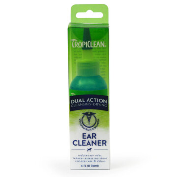 Tropiclean Dual Action Ear Cleaner 118 ml - preparat do czyszczenia uszu dla psa i kota 1