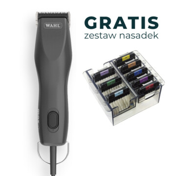 Wahl Max50+ Corded Clipper - dwubiegowa maszynka z silnikiem bezszczotkowym, ostrzem nr 10 gratis zestaw 8 nasadek w kasetce 1