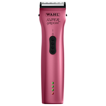Wahl maszynka Super Groom - cicha, bezprzewodowa, w kolorze różowym z regulowanym ostrzem 1