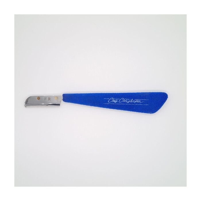Chris Christensen Neoprene Blue Fine Stripping Knife - trymer o drobnym rozstawie zębów