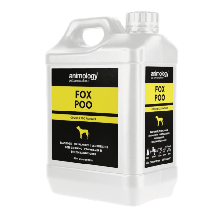 Animology Fox Poo 2,5 L - szampon usuwający uporczywy brud - koncentrat 40:1