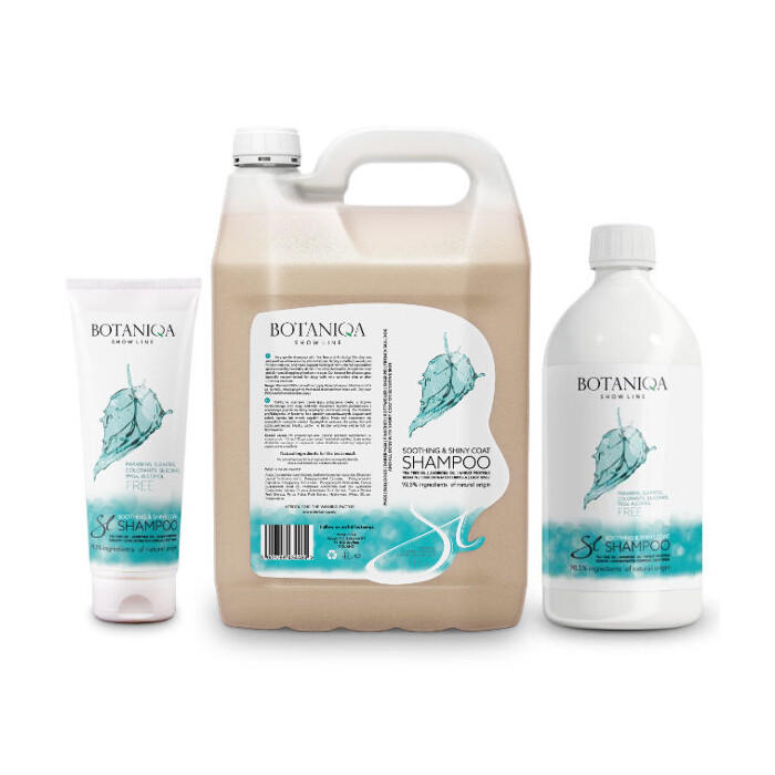 Botaniqa Show Line Soothing & Shiny Coat Shampoo szampon dla wrażliwej skóry, nabłyszczający