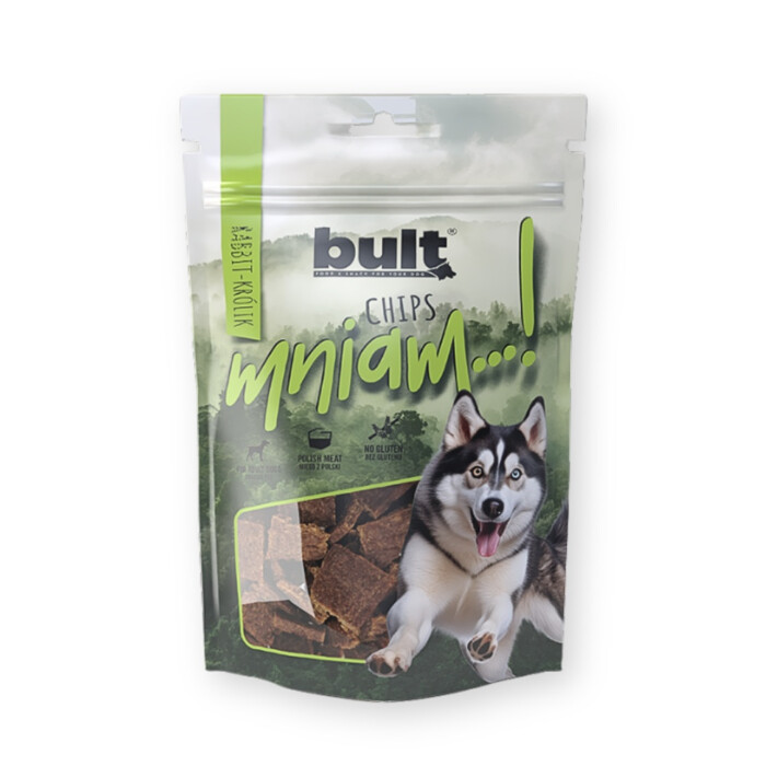 Bult - Chipsy z królikiem 100 g - karma uzupełniająca z królikiem dla psów