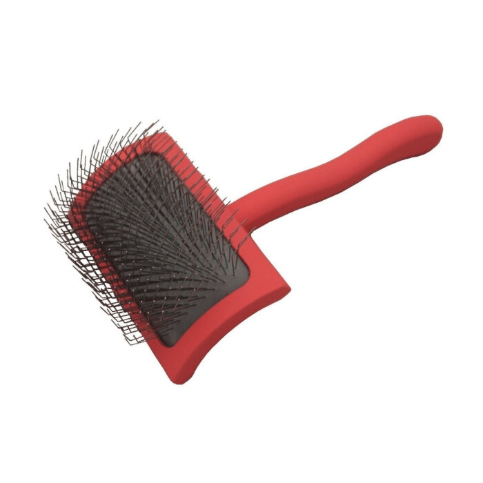 Chris Christensen Big G Medium Slicker Brush - średnia szczotka pudlówka z długimi igłami, koralowa
