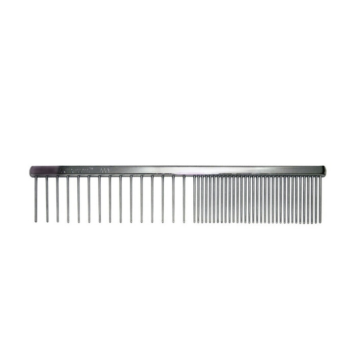 Chris Christensen grzebień Fine /X-Course Skip Tooth - 7 1/2''  rozstaw zębów pół na pół, gęsty i ekstra szeroki, dł. 19 cm