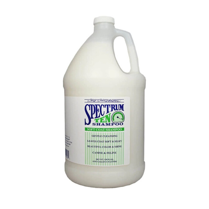 Chris Christensen Spectrum Ten Shampoo szampon do jedwabistej sierści 3,8 l