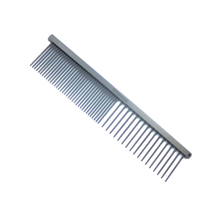 Grzebień metalowy HPP mieszany z powłoką antystatyczną 15,5 cm