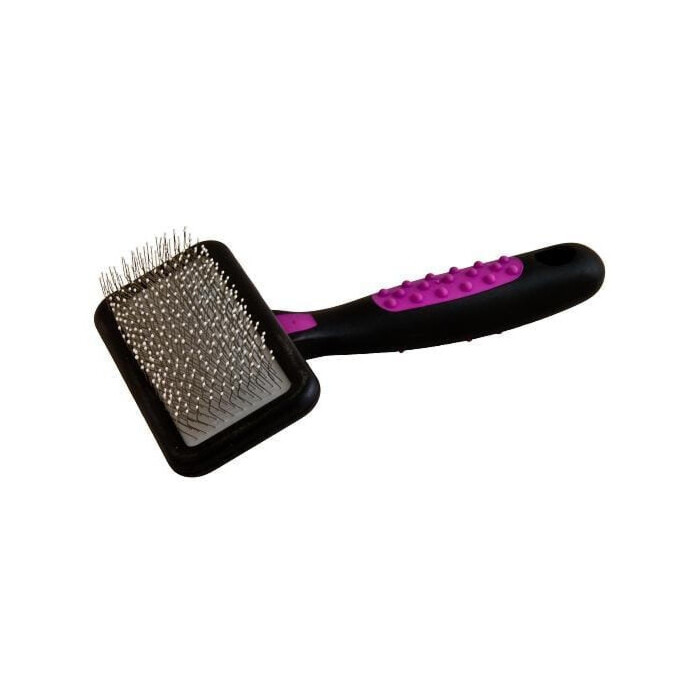Szczotka pudlówka KW Smart Slicker Brush miękka z zabezpieczonymi pinami, średnia