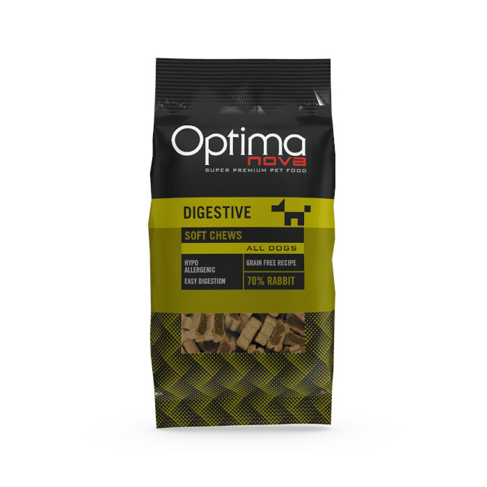 Optimanova Snack Digestive Rabbit 150 g - przysmaki dla psów z królikiem