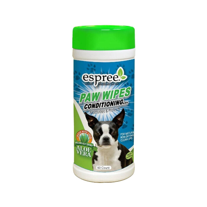Espree Paw Wipes Conditioning 50 szt. - chusteczki do czyszczenia i pielęgnacji łap