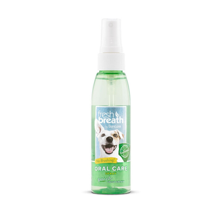 Tropiclean Fresh Breath Oral Care Spray 118ml - preparat do higieny jamy ustnej dla psów i kotów