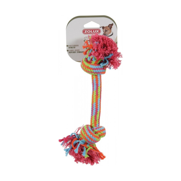 Zolux - zabawka sznurowa kolorowa 2 węzły 30 cm