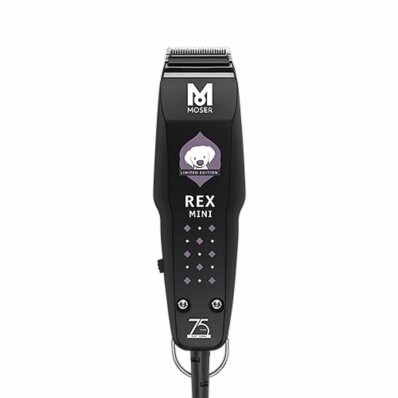 Moser maszynka Rex Mini - trymer sieciowy, wykończeniowy z ostrzem 0,3 mm w zestawie-MO-1411-0063-Czarny