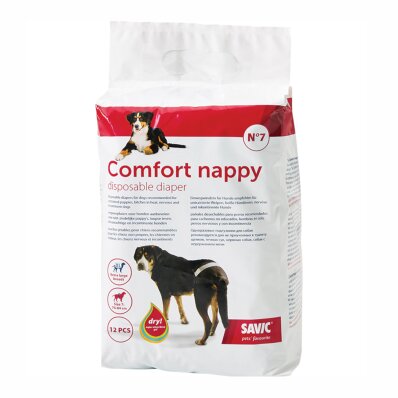 Savic Comfort Nappy - pieluchy dla psa 12 szt. rozmiar 7 1