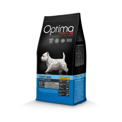 Optimanova Puppy Mini Chicken & Rice 2 kg - karma dla szczeniąt małych ras 1