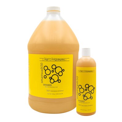 Chris Christensen Smart Wash 50 De-Shed Shampoo - szampon nawilżający i ułatwiający usuwanie podszerstka 1