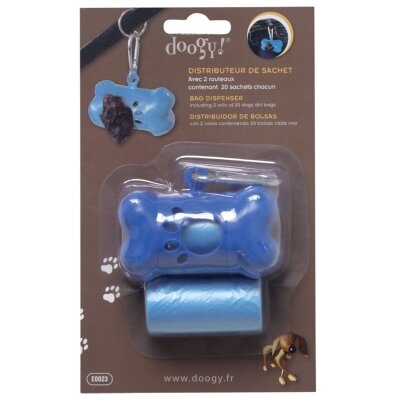 Chadog - zasobnik + woreczki na odchody w kolorze niebieskim 1