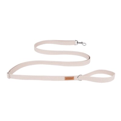 Amiplay Cotton - smycz regulowana Easy Fix dla psów beżowa 1