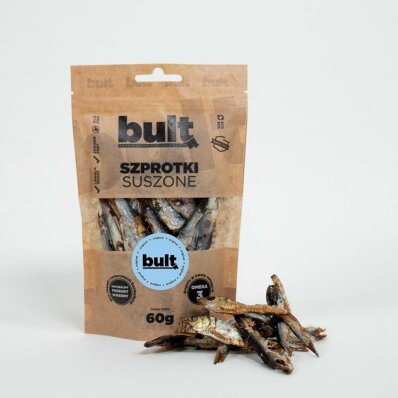 Bult EKO - Szprotki 60 g - suszony przysmak w ekologicznym opakowaniu dla psa 1