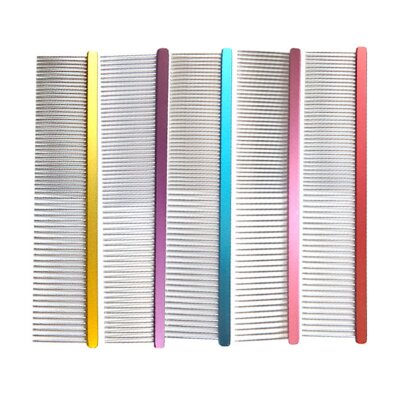 4Paws grzebień aluminiowy bez rączki 19 cm mieszany 50/50 1