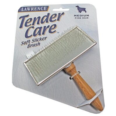 Lawrence Tender Care Soft Slicker Brush - miękka szczotka do sierści, średnia 1