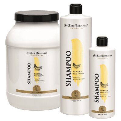 Iv San Bernard Banana Shampoo szampon do sierści szorstkiej, średniodługiej 1