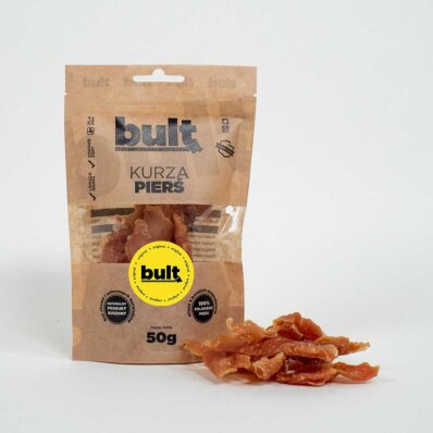 Bult EKO - Kurza Pierś 50 g - suszony przysmak w ekologicznym opakowaniu dla psa 1