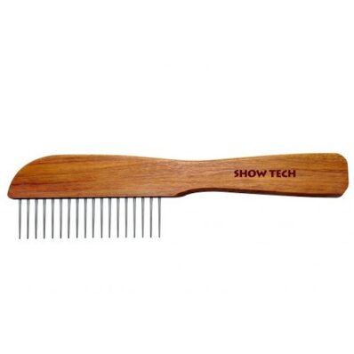Show Tech Rosewood Poodle - grzebień drewniany z szerokim rozstawem zębów 1