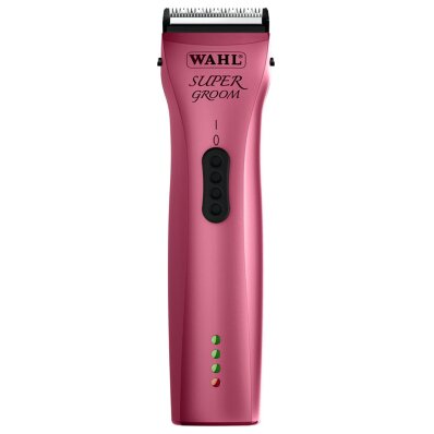 Wahl maszynka Super Groom - cicha, bezprzewodowa, w kolorze różowym z regulowanym ostrzem 1