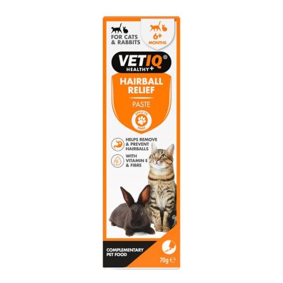 VetIQ Hairball Relief 70 g - pasta na kule włosowe dla kotów