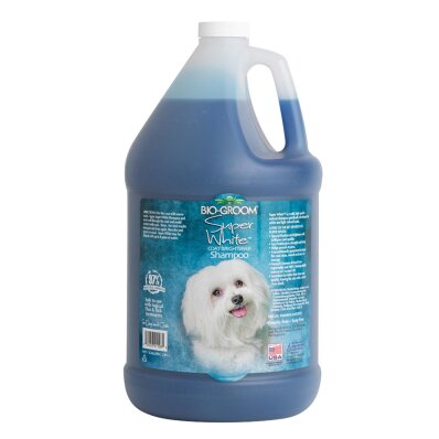 Bio-Groom Super White Shampoo 3,8 l - szampon rozjaśniający do jasnej i białej sierści 1