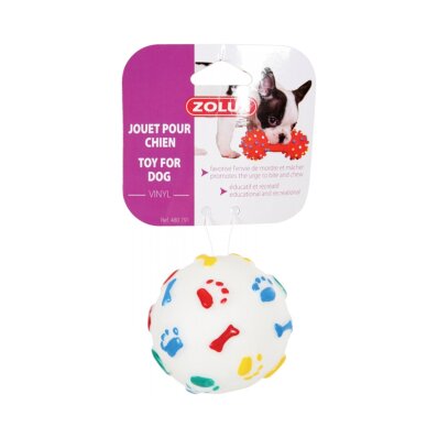Zolux - zabawka winylowa z dźwiękiem 7,5 cm - Piłka sprężysta 1